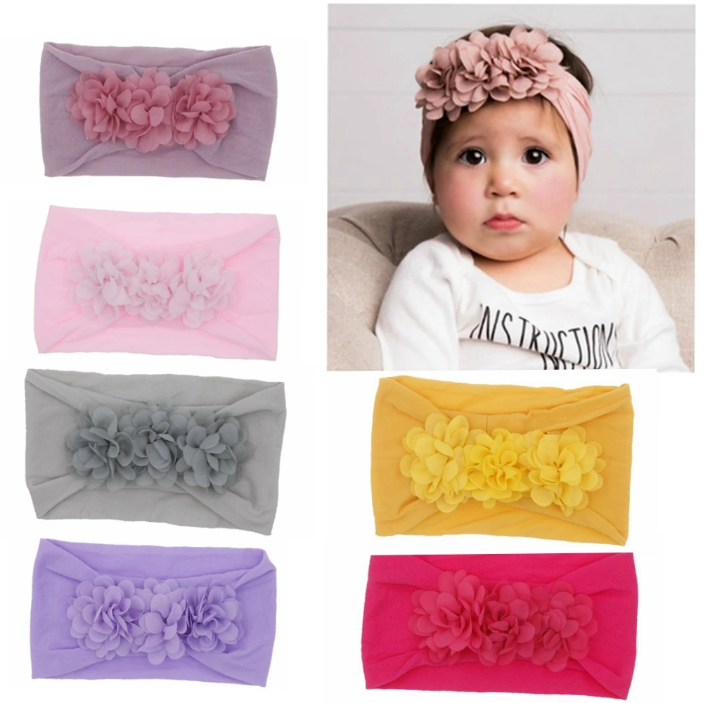 Baby Gear - Faixa de Cabelo Infantil de Chiffon