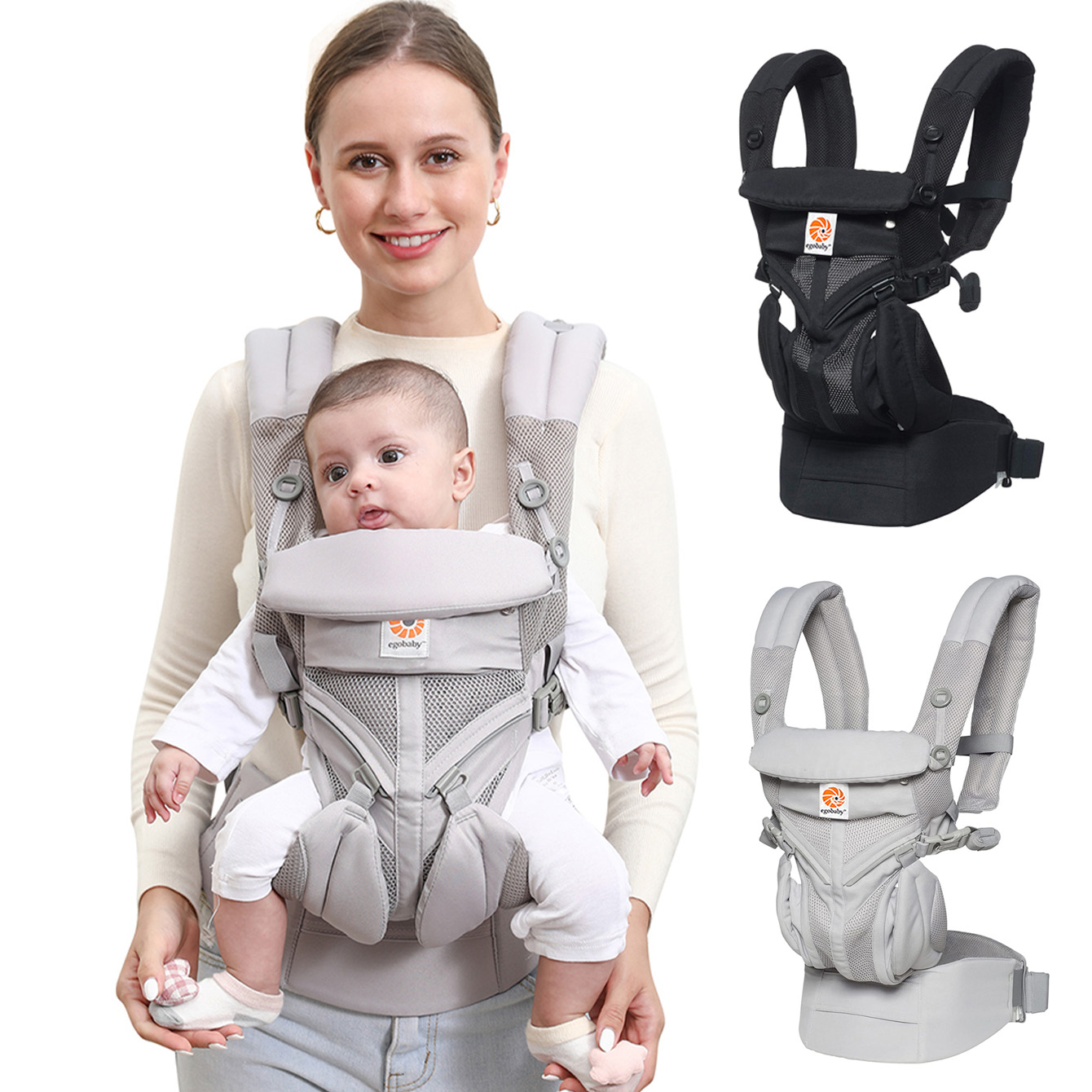 Ergonomic Baby Carrier Newborn To Toddler - Mochila Ergonômica Multifuncional para Bebês, Mochila
