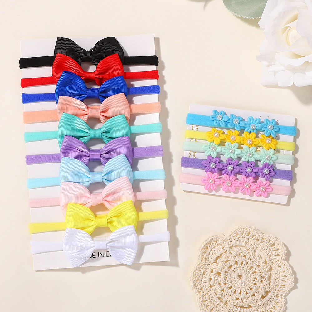 Baby Gear - 15 pçs fita bowknot elástico bandana