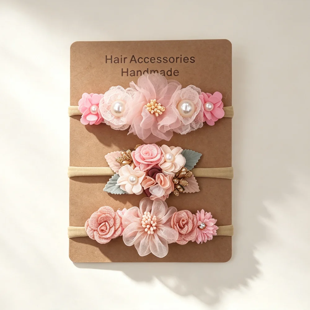 Baby Gear - Conjunto de 3 Faixas de Cabelo