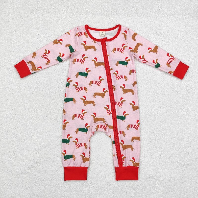Cotton Baby Onesies Zipper - 8.21y bambu bebê meninos macacão com