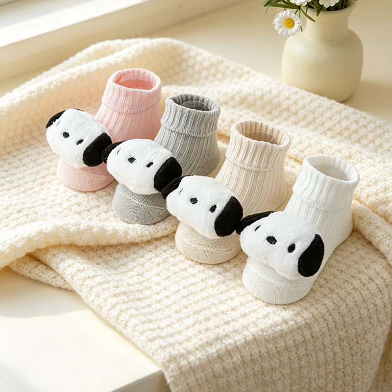 Unisex Baby Socks Non Slip - 1 Par de Meias Infantis de