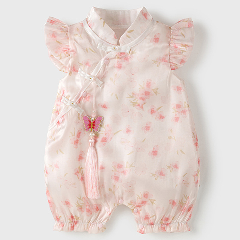 Newborn Baby Girl Romper Floral - Verão recém-nascido meninas roupas moda estilo