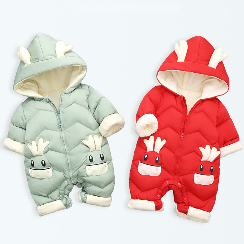 Cotton Baby Onesies Zipper - Macacão infantil de veludo grosso, Onesie