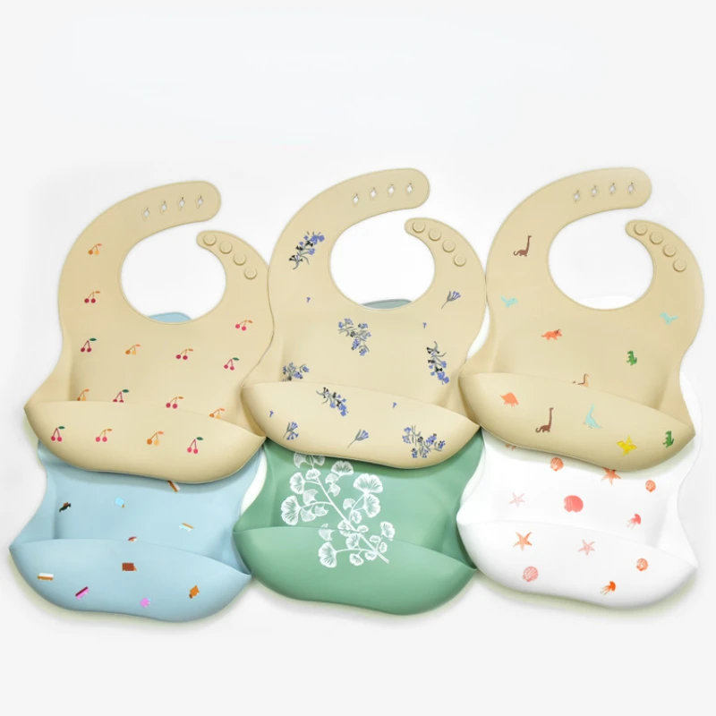 Waterproof Baby Bibs Silicone - Ins babadores para bebês, sem bpa,