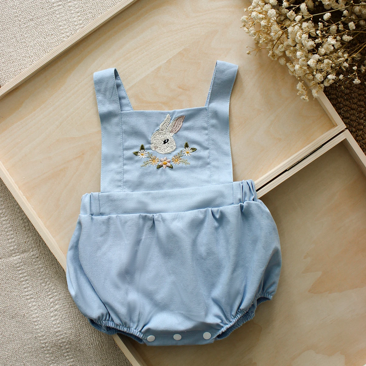 Macacão de Verão para Bebês Me - Baby Summer Linen Sleeveless Jumpsuit avaliação e preço
