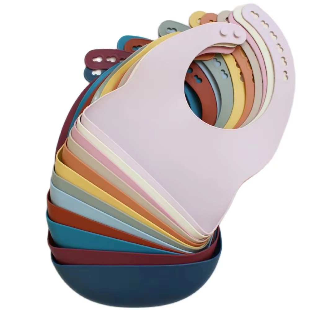 Babador de bandeja de silicone - Waterproof Baby Bibs Silicone avaliação e preço