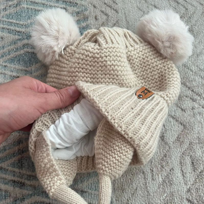 Chapéu de lã do bebê bonito bo - Infant Beanie Hat With Ears avaliação e preço