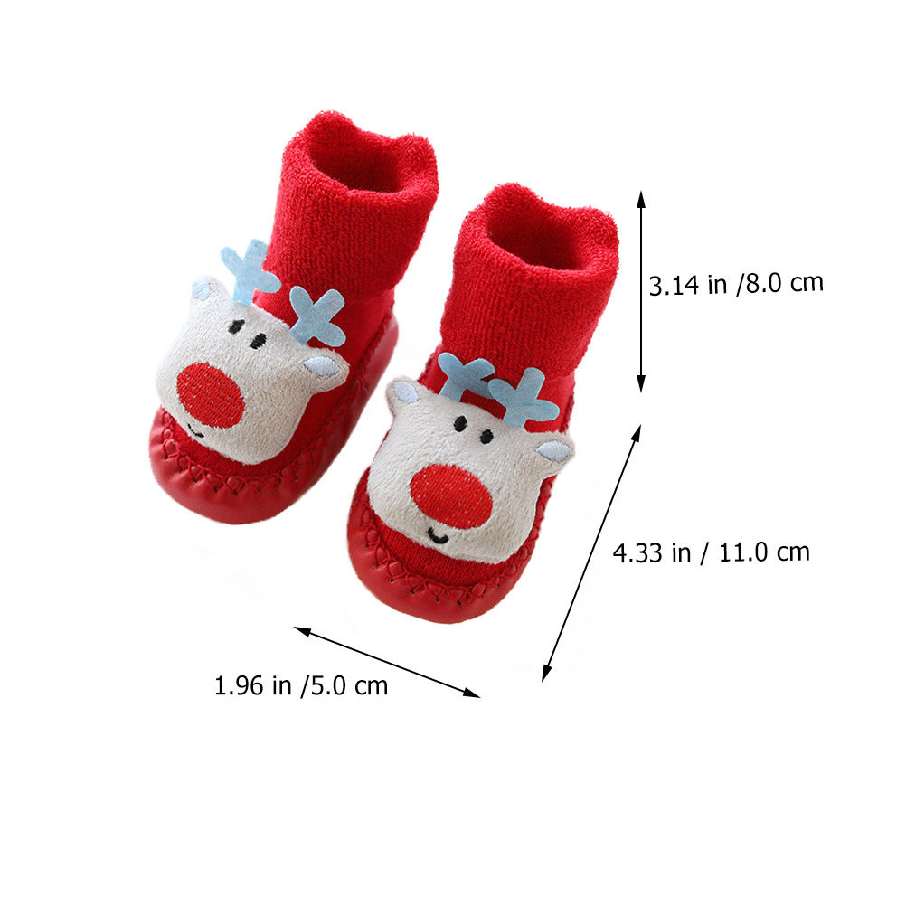 1 par de meias quentes de Nata - Unisex Baby Socks Non Slip avaliação e preço
