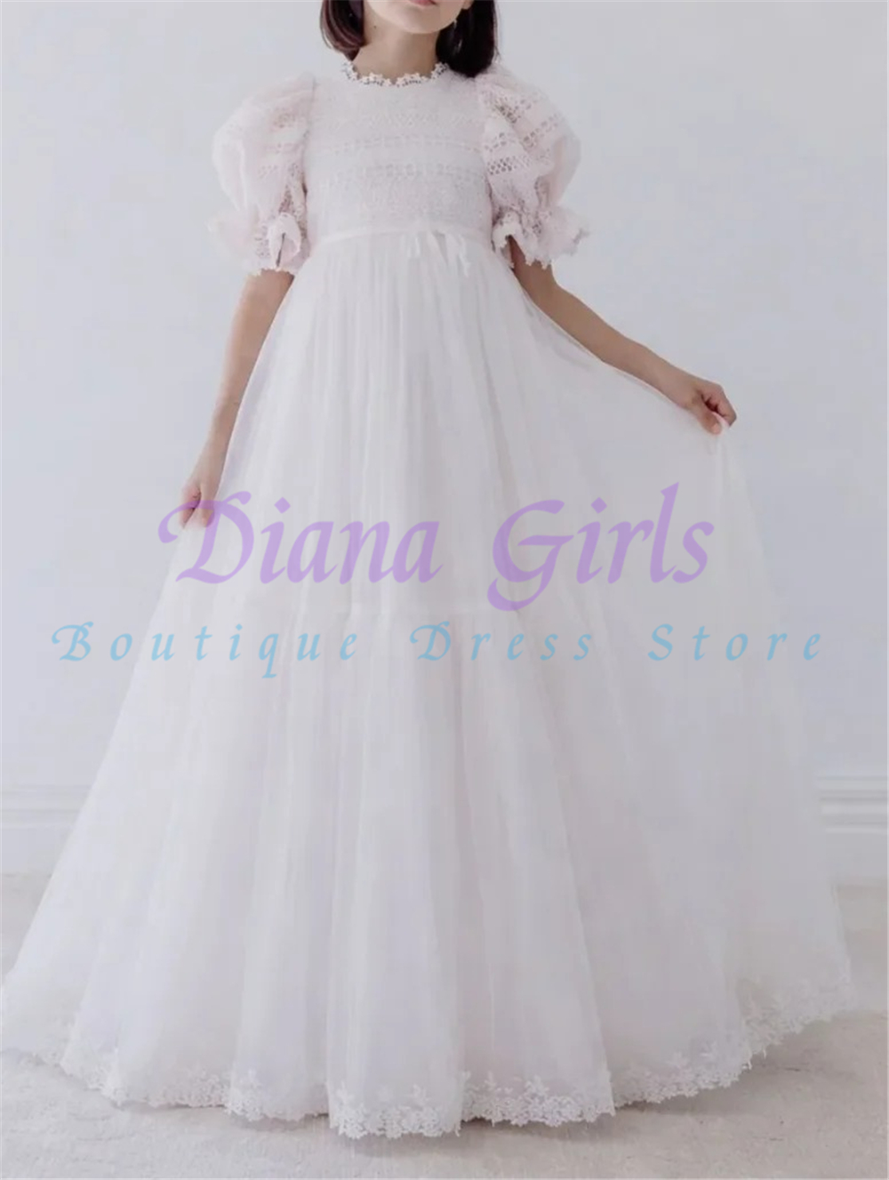 Vestido elegante de tule rosa  - Toddler Girl Tulle Party Dress avaliação e preço