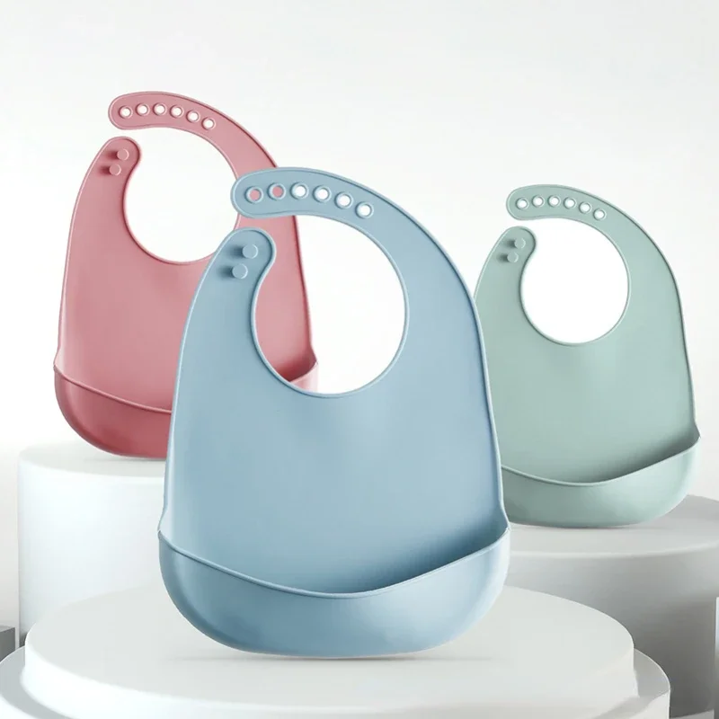 1 Unidade Babador de Silicone  - Waterproof Baby Bibs Silicone avaliação e preço