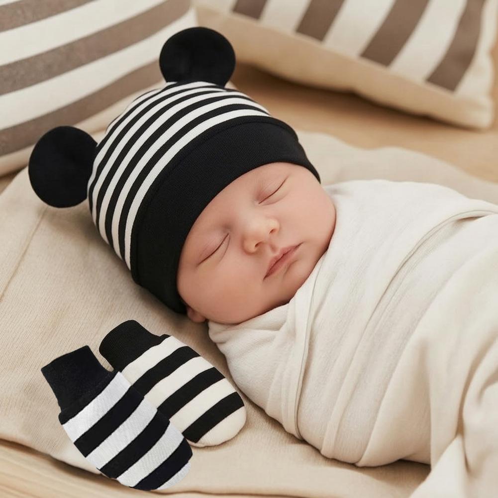 Luvas Anti-arranhões para Bebê - Infant Beanie Hat With Ears avaliação e preço