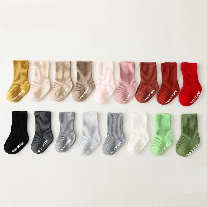 Meias de algodão macio para me - Unisex Baby Socks Non Slip avaliação e preço