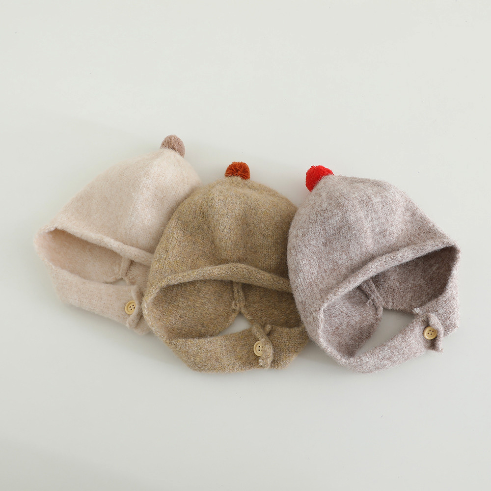 Inverno malha bebê earflap cha - Infant Beanie Hat With Ears avaliação e preço