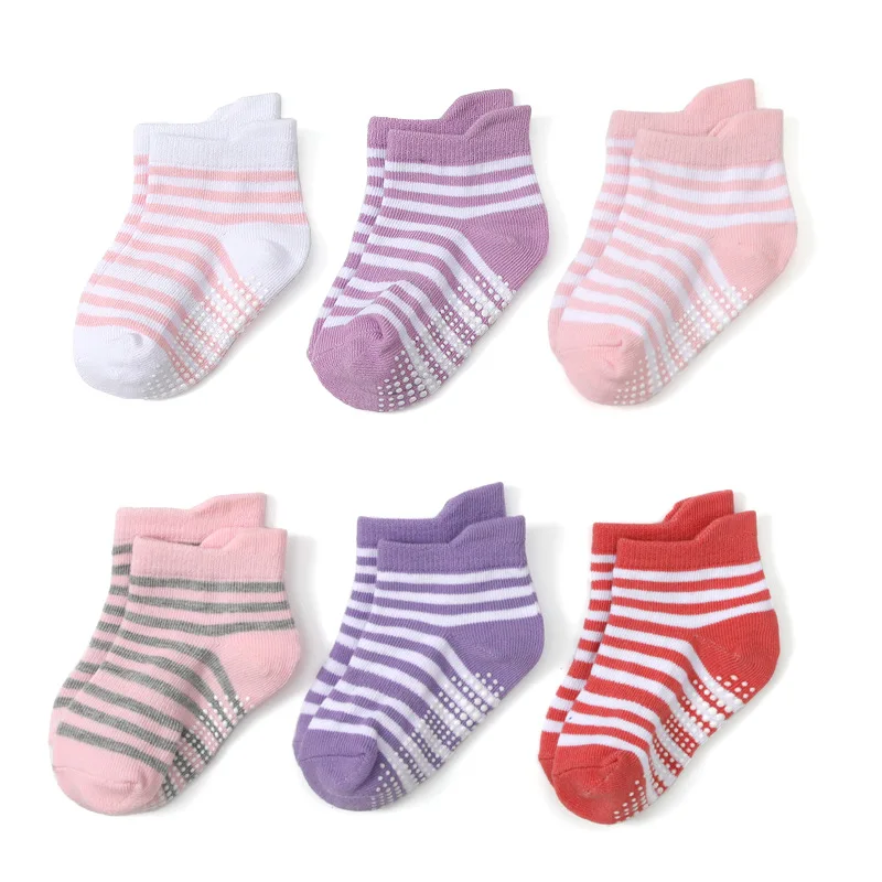 Pacote com 6 Meias de Chão par - Unisex Baby Socks Non Slip avaliação e preço
