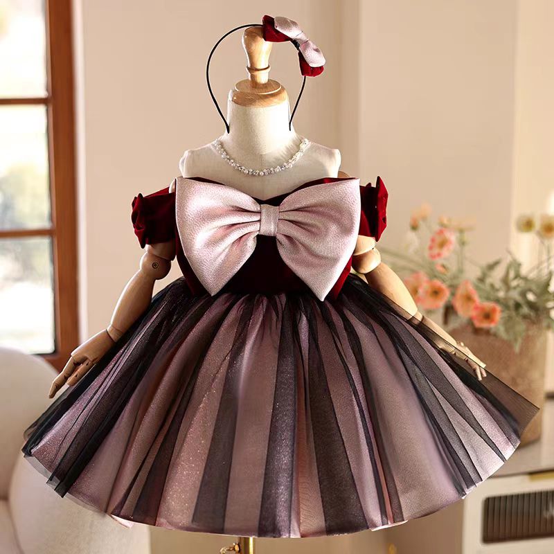 Jill desejo j464 elegante borg - Toddler Girl Tulle Party Dress avaliação e preço