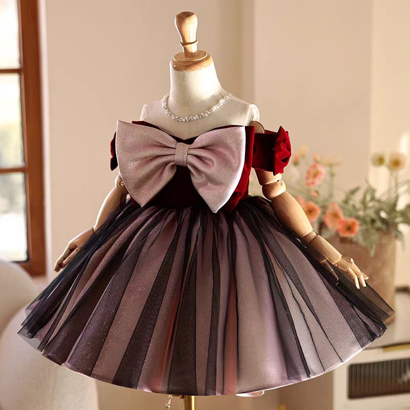 Jill desejo j464 elegante borg - Toddler Girl Tulle Party Dress avaliação e preço