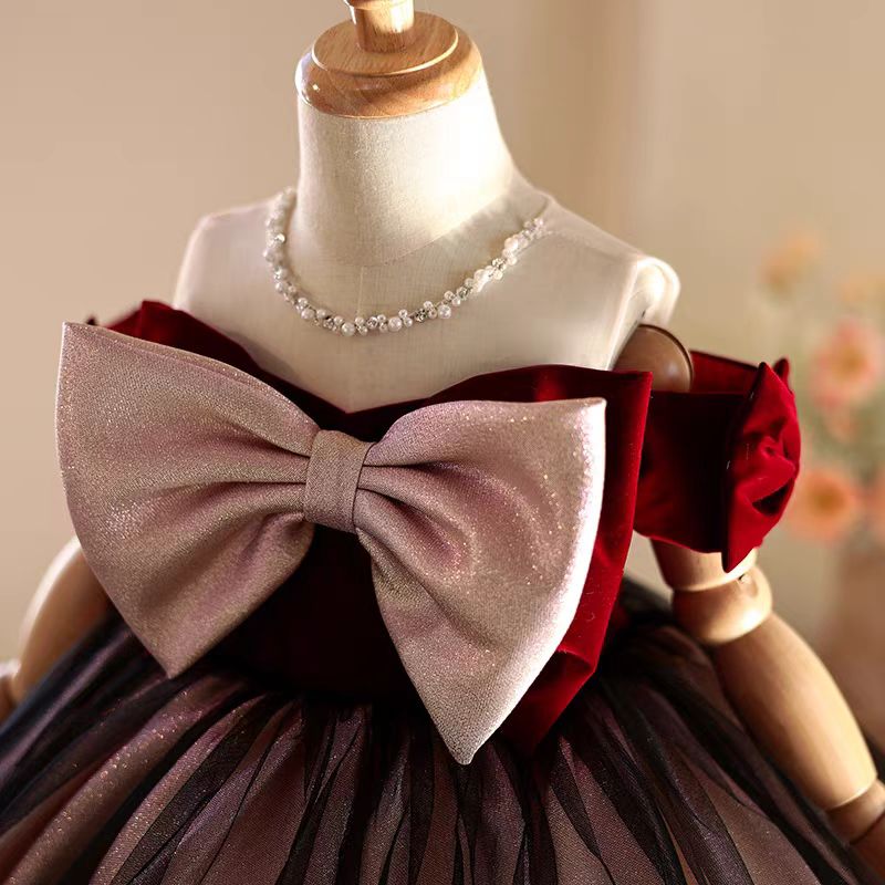 Jill desejo j464 elegante borg - Toddler Girl Tulle Party Dress avaliação e preço