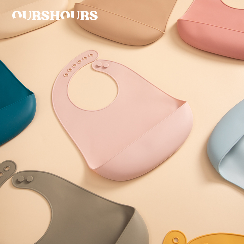 Food Grade Bebê Silicone Macio - Waterproof Baby Bibs Silicone avaliação e preço