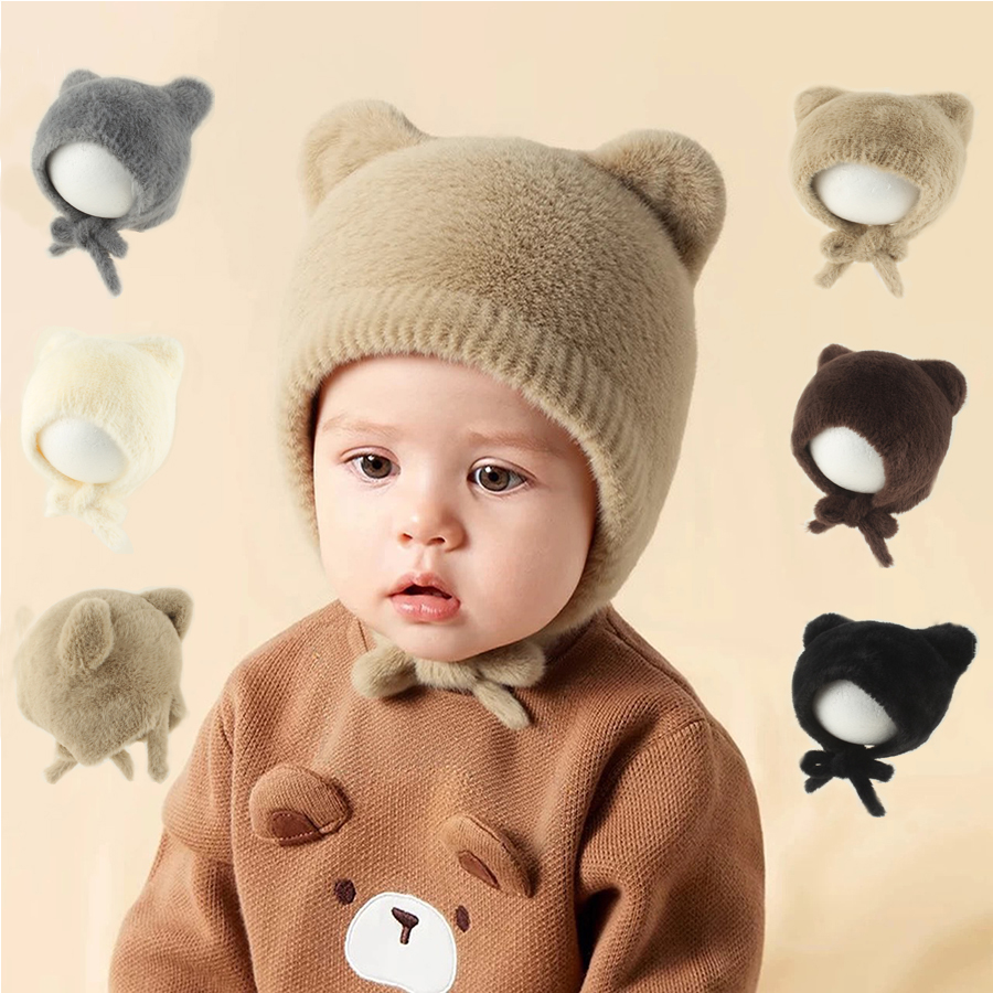 Bonito dos desenhos animados d - Infant Beanie Hat With Ears avaliação e preço