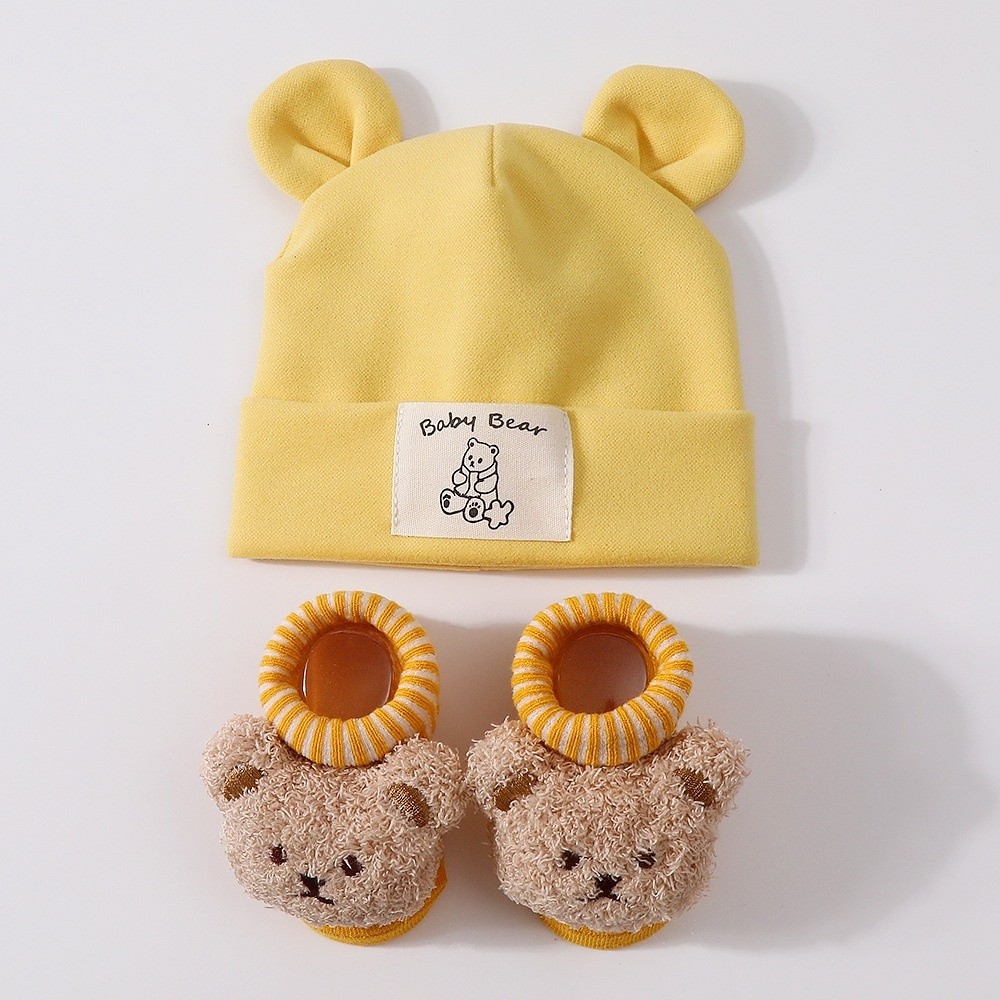 Conjunto de 2 peças: gorro e m - Infant Beanie Hat With Ears avaliação e preço