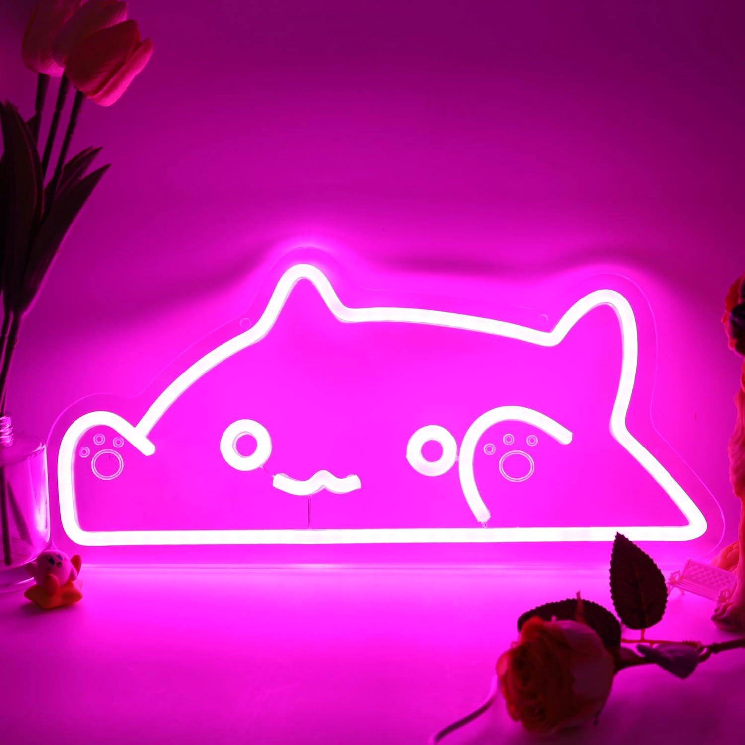 Luz Neon de Gato USB Regulável - Nursery avaliação e preço