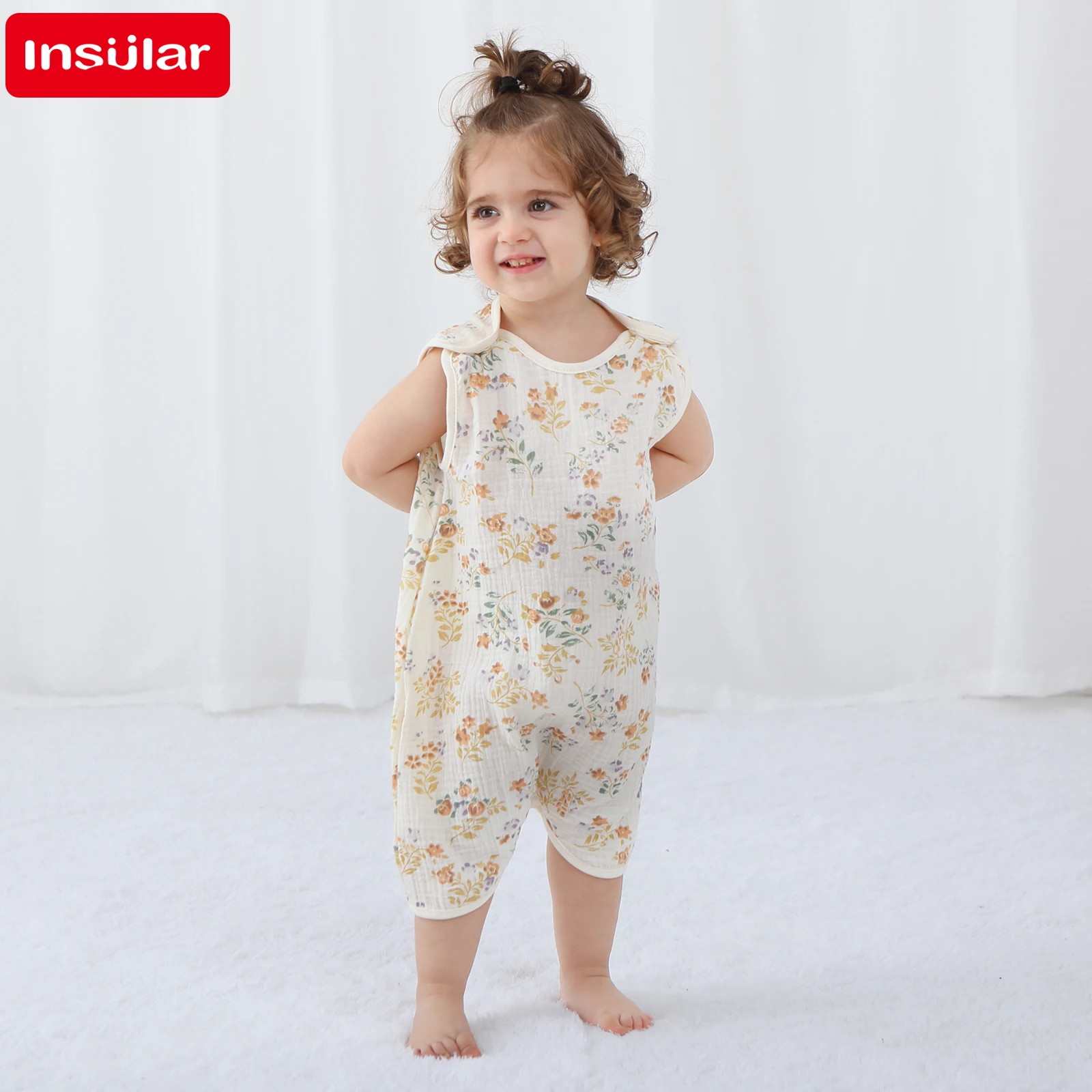Macacão para Bebê Menina INSUL - Newborn Baby Girl Romper Floral avaliação e preço