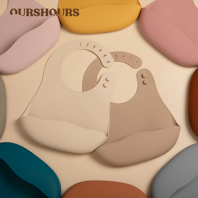 Silicone Baby Bibs BPA Livre C - Waterproof Baby Bibs Silicone avaliação e preço