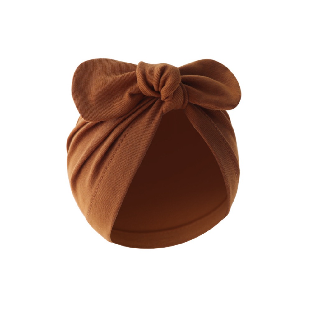 Chapéu de bebê com nó de flor  - Infant Beanie Hat With Ears avaliação e preço