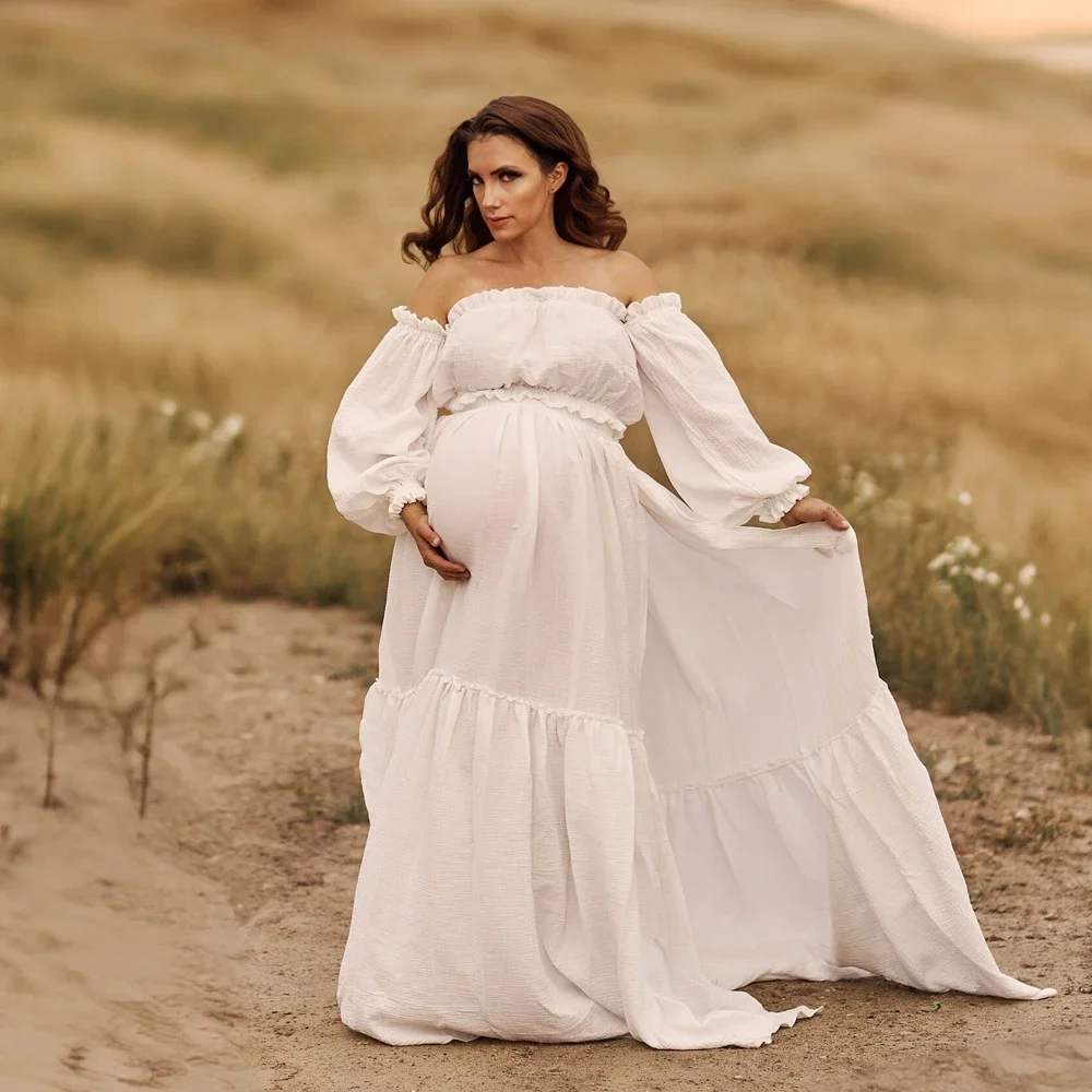 Sexy fora do ombro retro vesti - Maternity Wear avaliação e preço
