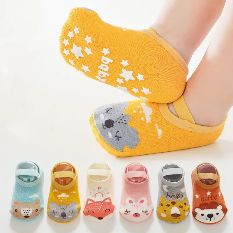 0-3years bebê recém-nascido me - Unisex Baby Socks Non Slip avaliação e preço