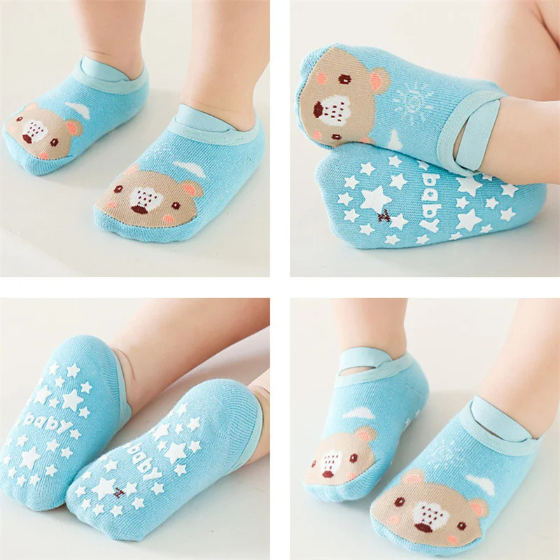 0-3years bebê recém-nascido me - Unisex Baby Socks Non Slip avaliação e preço