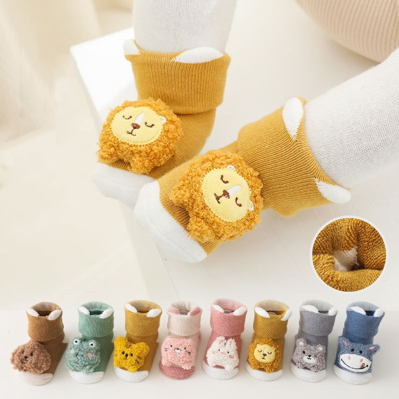 0-3years bebê recém-nascido me - Unisex Baby Socks Non Slip avaliação e preço