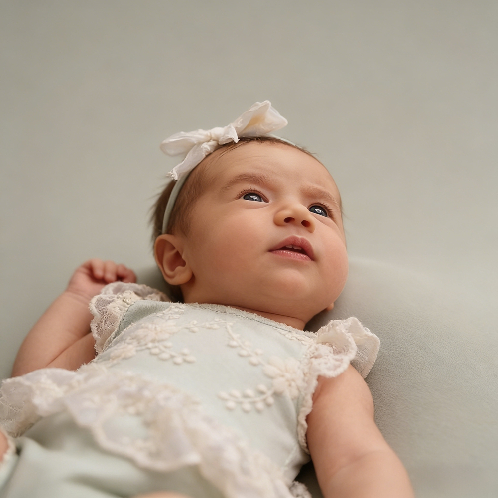 Macacão de Renda Verde Pastel  - Newborn Baby Girl Romper Floral avaliação e preço
