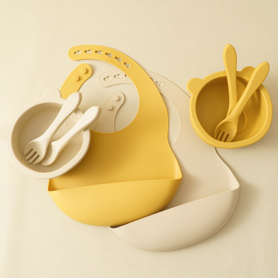 Louça de silicone infantil, co - Waterproof Baby Bibs Silicone avaliação e preço