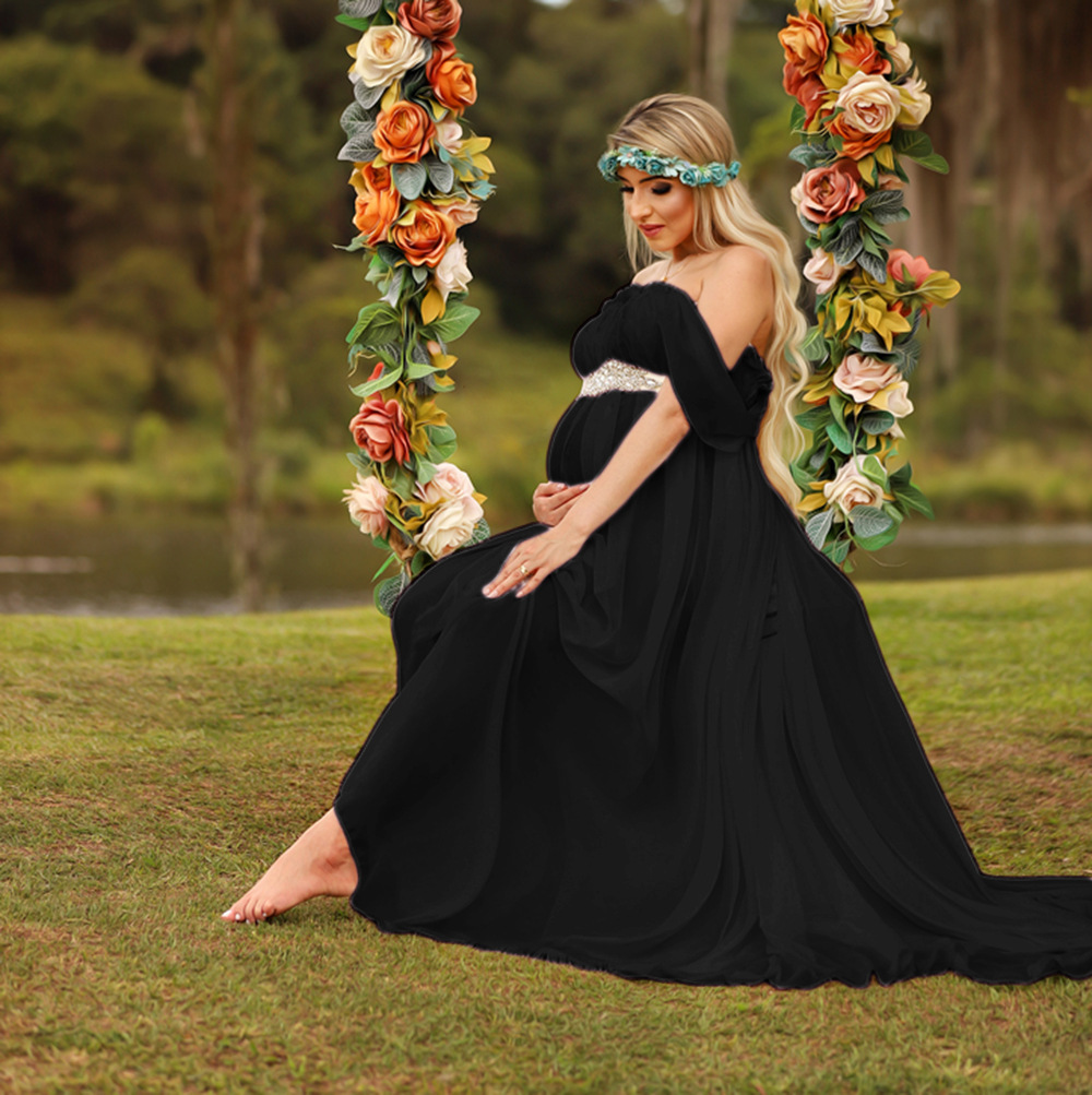 Vestido Maxi de Renda para Ges - Maternity Wear avaliação e preço