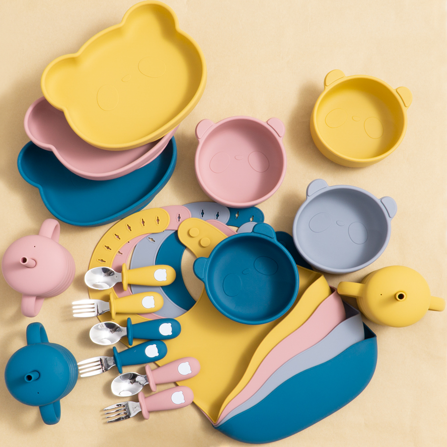 Novo design dos desenhos anima - Waterproof Baby Bibs Silicone avaliação e preço